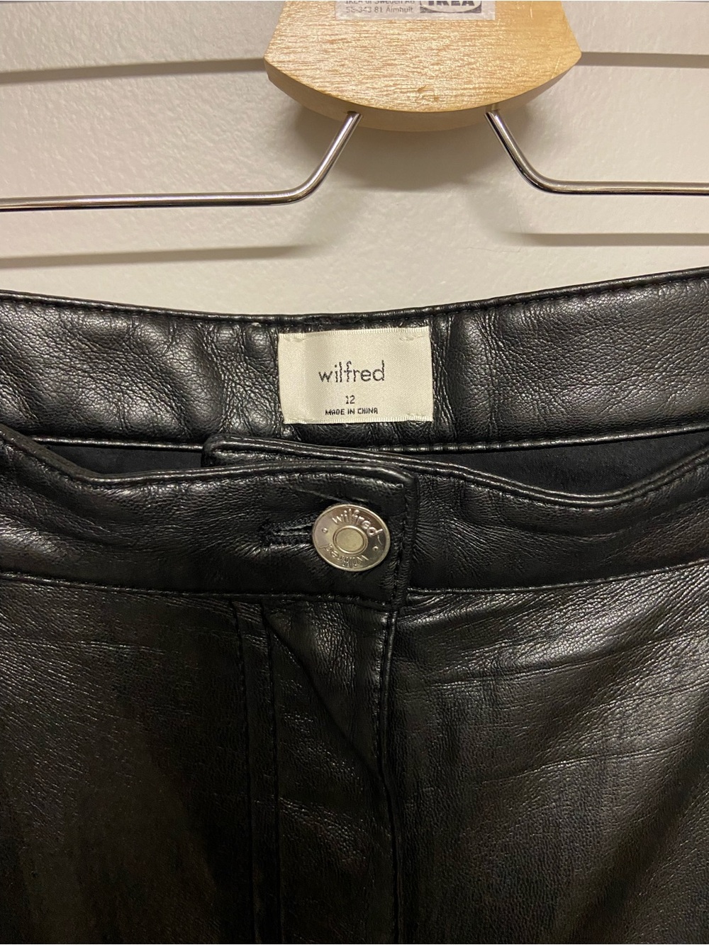 Wilfred Melina Leather Pants | 12 | Black - Picture 3 of 3